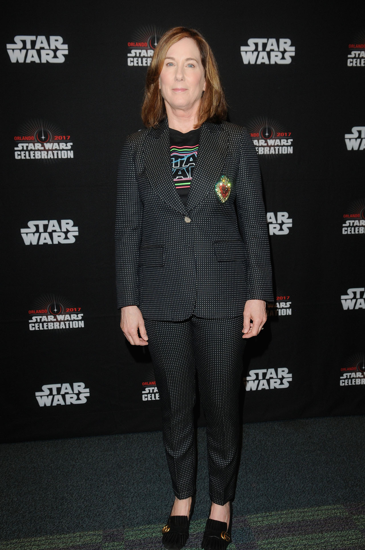 ORLANDO, FL - APRIL 14:  Kathleen Kennedy attends the STAR WARS: THE LAST JEDI PANEL during the 2017 STAR WARS CELEBRATION at Orange County Convention Center on April 14, 2017 in Orlando, Florida.  (Photo by Gerardo Mora/Getty Images for Disney) *** Local Caption *** Kathleen Kennedy