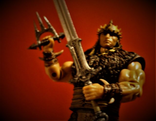 Sword-wielding barbarian