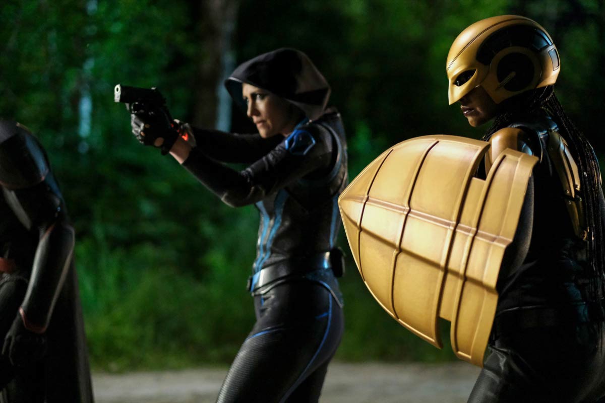 Chyler Leigh as Sentinel and Azie Tesfai as Guardian