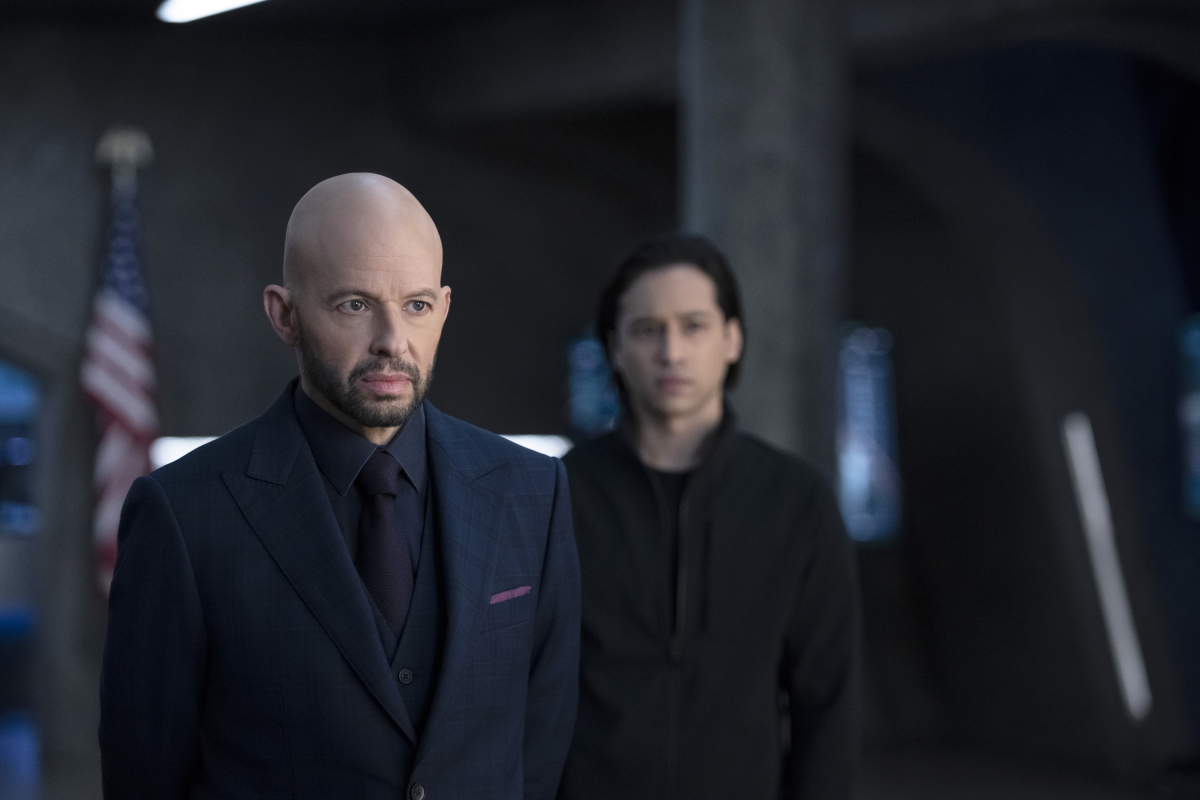 Jon Cryer as Lex Luthor and Jesse Rath as Brainiac-5