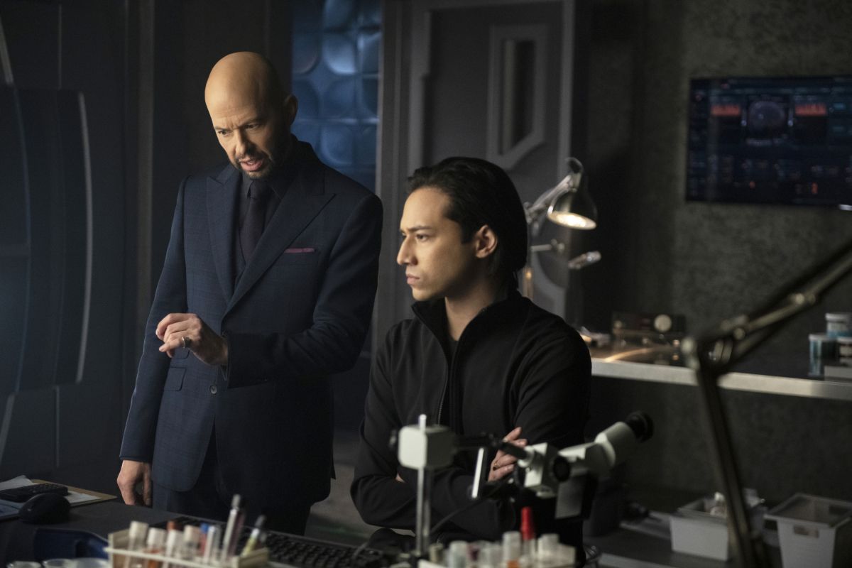 Jon Cryer as Lex Luthor and Jesse Rath as Brainiac-5