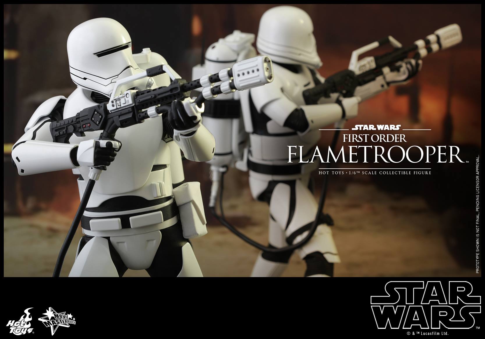 Star Wars: The Force Awakens Hot Toys Flametrooper