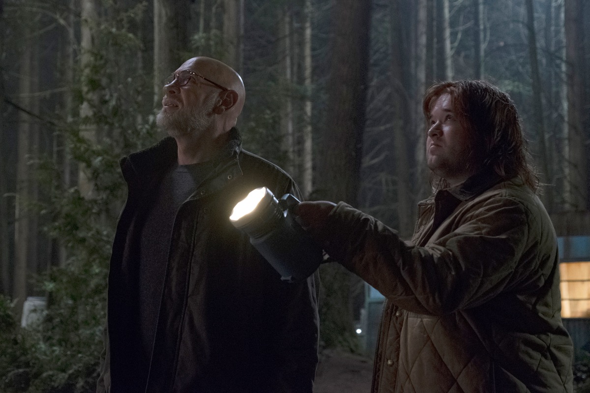 THE X-FILES:  L-R:  Mitch Pileggi and guest star Haley Joel Osment in the "Kitten" episode of THE X-FILES airing Wednesday, Feb. 7 (8:00-9:00 PM ET/PT) on FOX.  Â©2018 Fox Broadcasting Co.  Cr:  Eric Millner/FOX